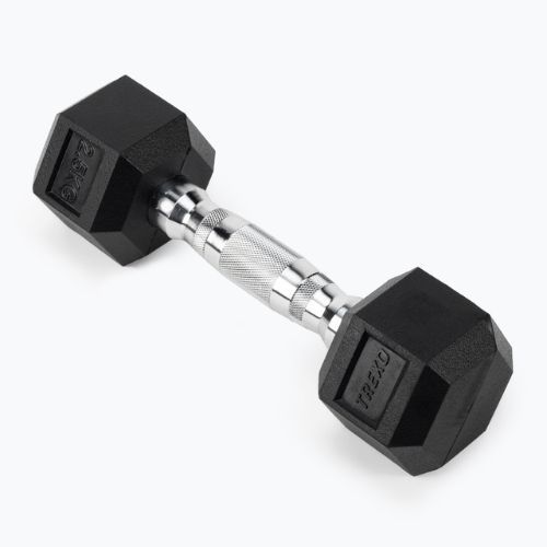 Pogumovaná činka TREXO Hex HXD25 2,5 kg