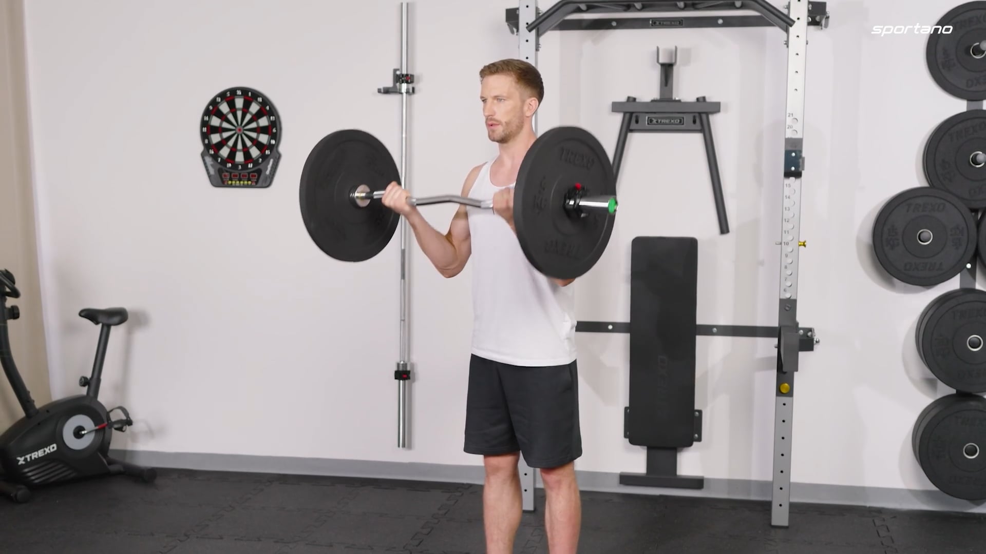Olympijské nárazníkové závažia TREXO čierne TRX-BMP5 5 kg